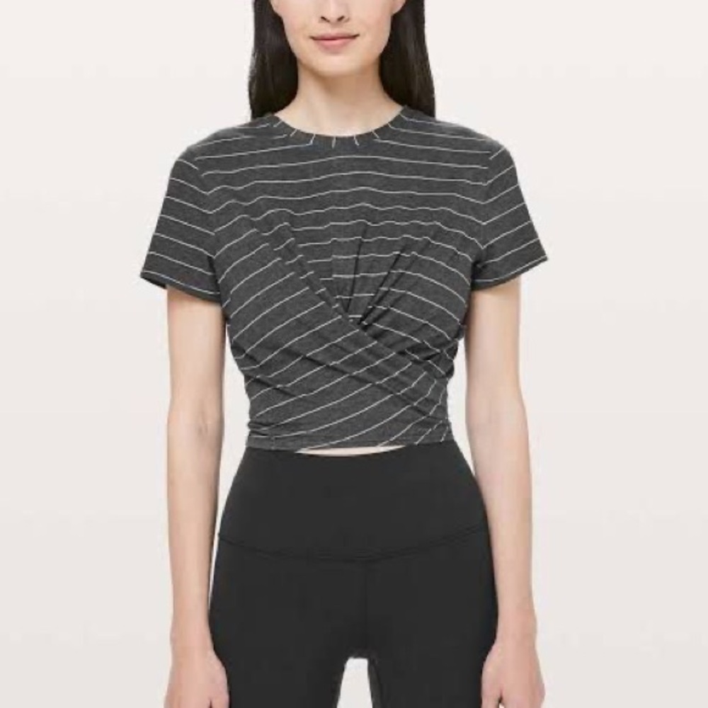 Lululemon Time to Restore short sleeve tie top
